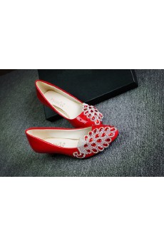 Handmade Rhinestone Wedding Shoes