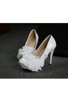 Handmade Lace Bow Wedding Shoes