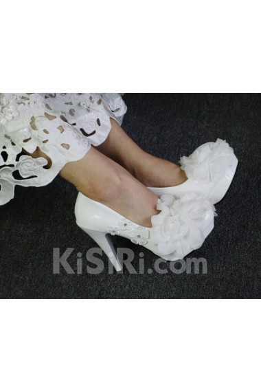 Handmade Lace Bow Wedding Shoes