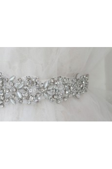 Handmade Rhinestone Wedding Sash