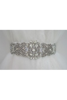 Handmade Rhinestone Wedding Sash