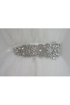 Handmade Rhinestone Wedding Sash