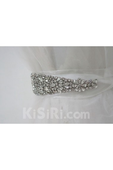 Handmade Rhinestone Wedding Sash