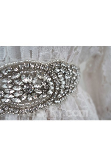 Handmade Rhinestone Wedding Sash