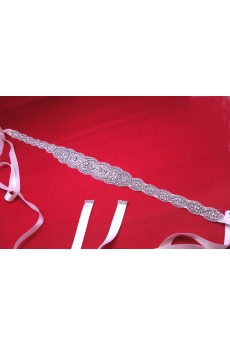 Handmade Rhinestone Wedding Sash