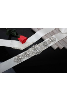 Handmade Rhinestone Wedding Sash