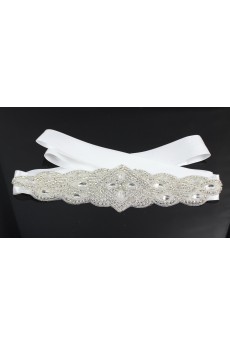 Luxurious Handmade Rhinestone Wedding Sash