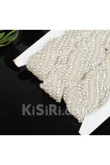 Luxurious Handmade Rhinestone Wedding Sash