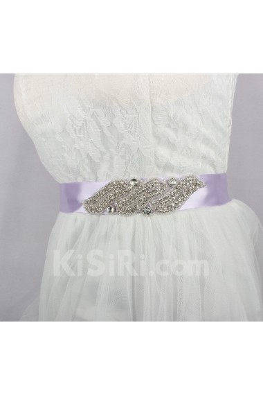 Handmade Satin Rhinestone Wedding Sash