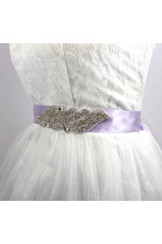 Handmade Satin Rhinestone Wedding Sash