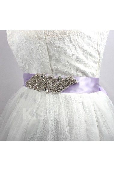 Handmade Satin Rhinestone Wedding Sash