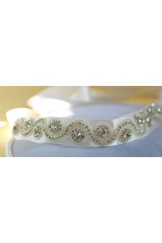 Handmade Satin Rhinestone Wedding Sash