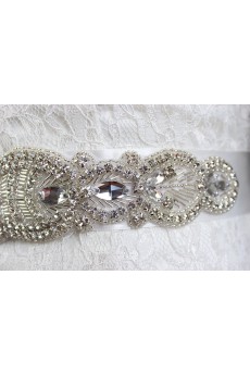 Handmade Rhinestone Wedding Sash