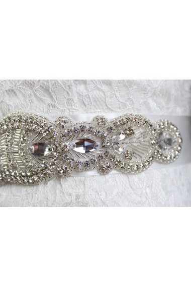 Handmade Rhinestone Wedding Sash