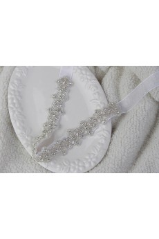 Handmade Yarn Rhinestone Wedding Sash