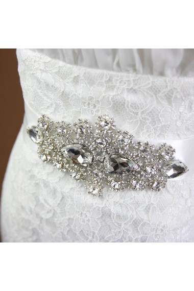 Handmade Satin Rhinestone Wedding Sash