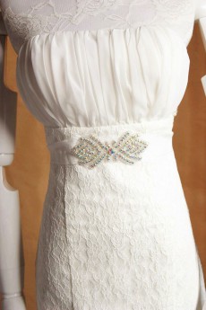 Handmade Satin Colored Rhinestone Wedding Sash