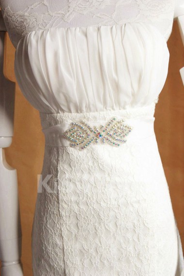 Handmade Satin Colored Rhinestone Wedding Sash