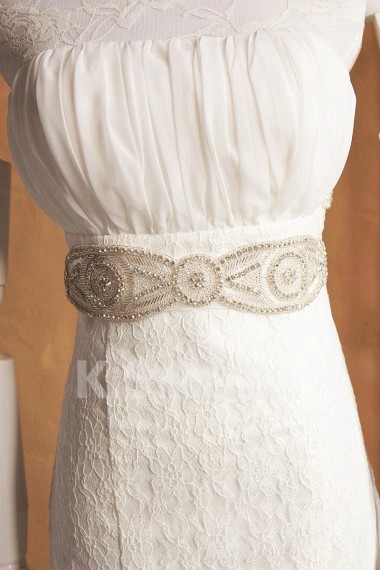 Handmade Satin Rhinestone Wedding Sash