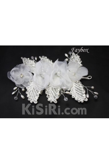 Handmade Yarn Crystal Wedding Headpieces