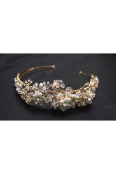 Handmade Alloy Crystal Wedding Headpieces with Rhinestone