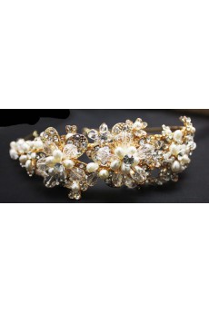 Handmade Alloy Crystal Wedding Headpieces with Rhinestone