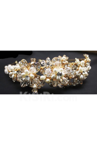 Handmade Alloy Crystal Wedding Headpieces with Rhinestone