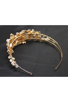 Handmade Alloy Crystal Wedding Headpieces with Rhinestone