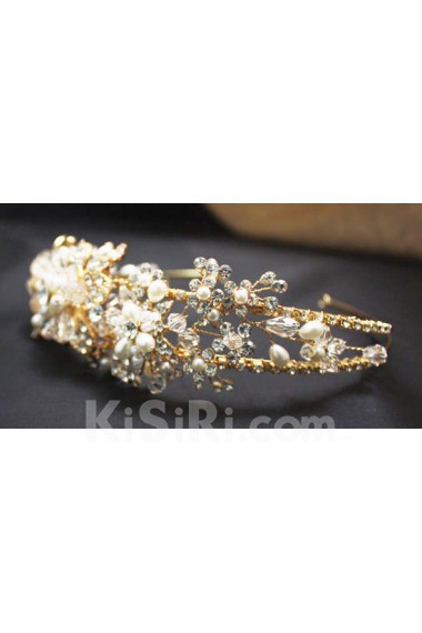 Handmade Alloy Crystal Wedding Headpieces with Rhinestone