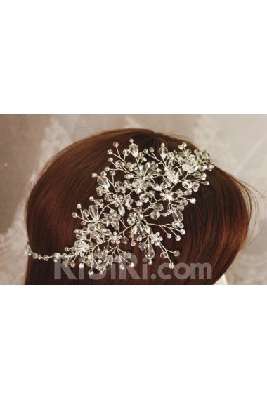 Handmade Alloy Wedding Headpieces with Rhinestone