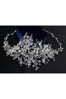 Handmade Alloy Wedding Headpieces with Rhinestone