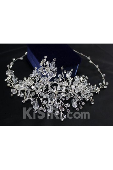 Handmade Alloy Wedding Headpieces with Rhinestone