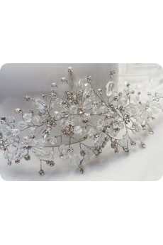 Handmade Alloy Wedding Headpieces with Rhinestone