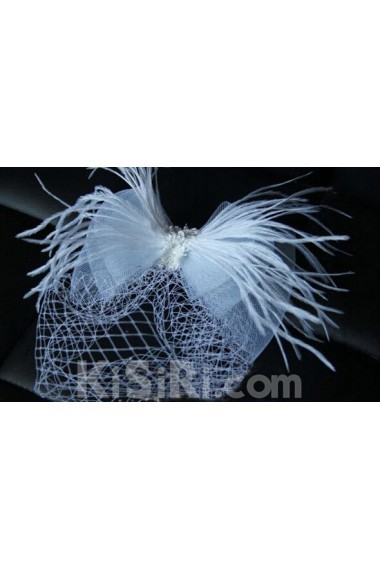 Plastic Feather Yarn Wedding Headpieces