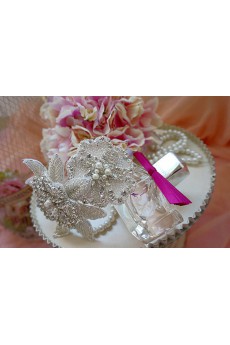 Handmade Luxurious Floral Crystal Wedding Headpieces With Rhinestone