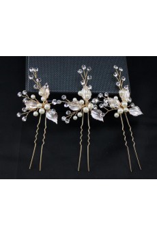 Handmade Floral Rhinestone Wedding Headpieces