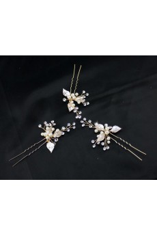 Handmade Floral Rhinestone Wedding Headpieces