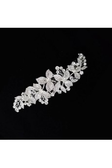 Alloy Floral Wedding Headpieces with Rhinestone