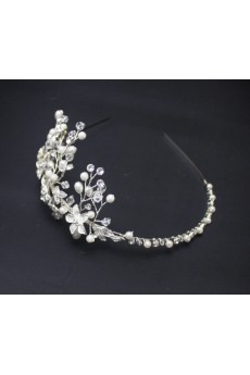 Floral Crystal Wedding Headpieces with Rhinestone