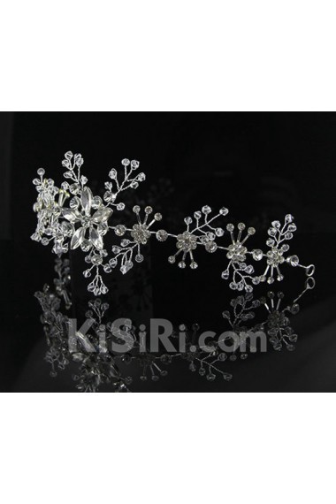 Floral Crystal Wedding Headpieces