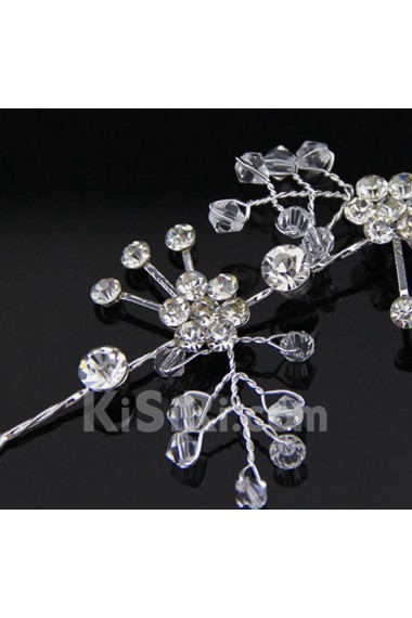 Floral Crystal Wedding Headpieces