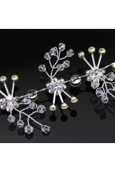 Floral Crystal Wedding Headpieces