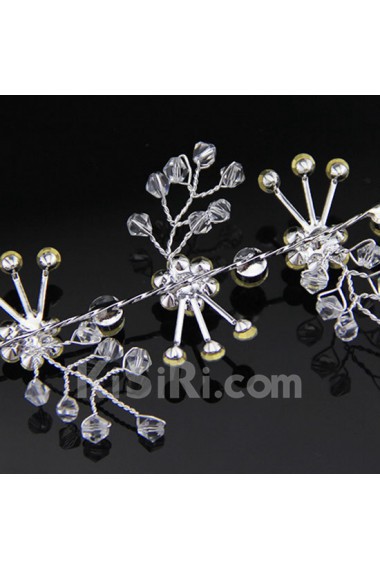 Floral Crystal Wedding Headpieces