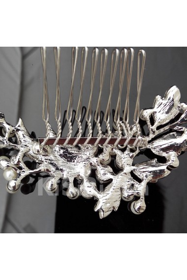 Handmade Alloy Combs Wedding Headpieces with Rhinestone