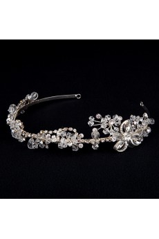 Floral Alloy Crystal Wedding Headpieces with Rhinestone