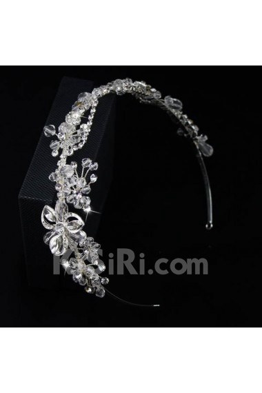 Floral Alloy Crystal Wedding Headpieces with Rhinestone