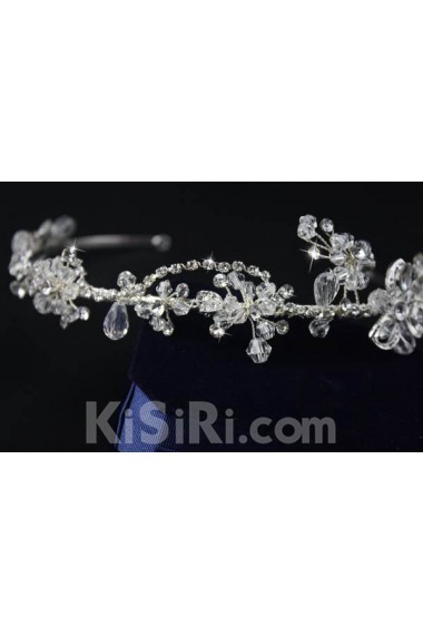 Floral Alloy Crystal Wedding Headpieces with Rhinestone