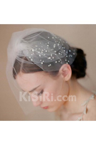 Yarn Wedding Headpieces with Rhinestone