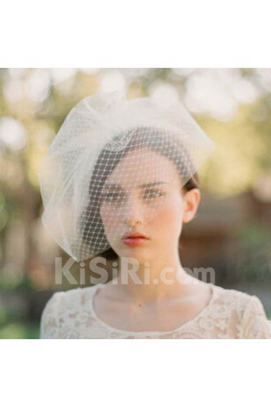 White Yarn Wedding Headpieces