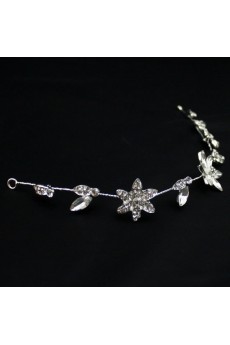 Alloy Floral Rhinestone Wedding Headpieces